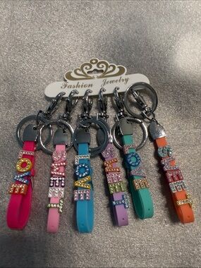 Fashion Jewelry Women’s Colorful LOVE Keychain Strap - Multicolor. 6/$12